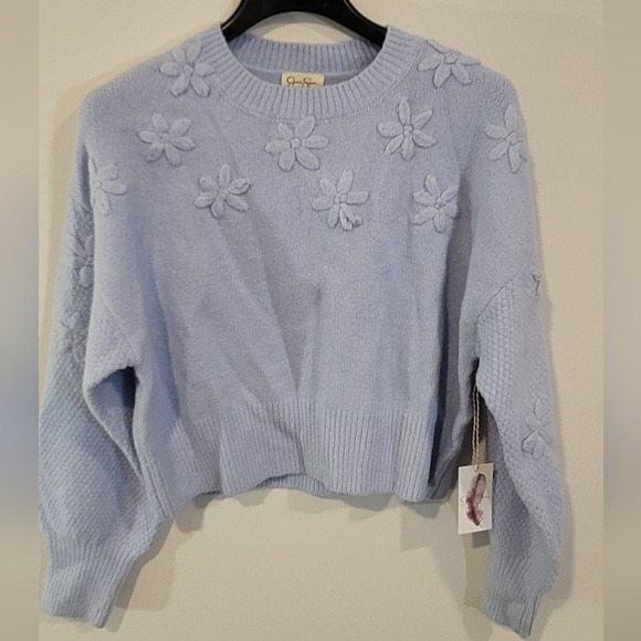 Jessica Simpson Blue long sleeve sweater NWT - Picture 1 of 7